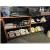 Image 1 : Low Teak Shelf Unit - 9" x 60" x 29" tall