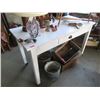Image 1 : Chalk Painted Vintage Desk on Casters