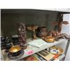 Image 1 : Shelf Lot of Totem Poles, Masks & More