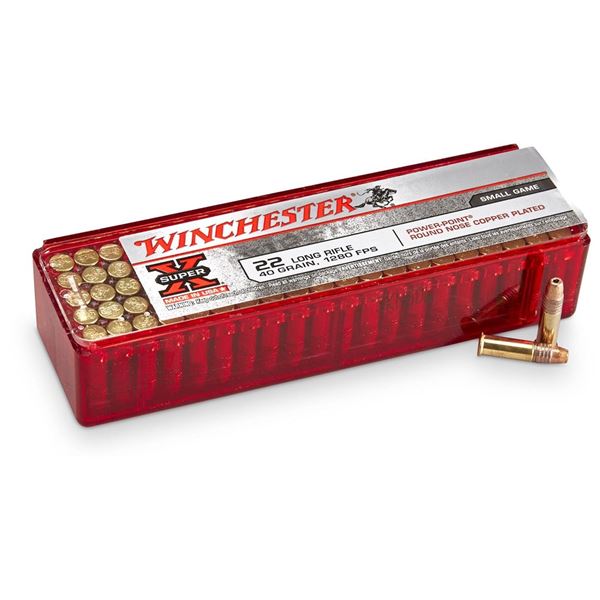 Winchester Super-X .22LR 40GR Power-Point HP - 100 RDS