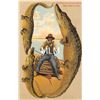 Image 1 : Alligator Border S 643 "Greetings from the Sunny South" When Melon is ripe African American Postcard