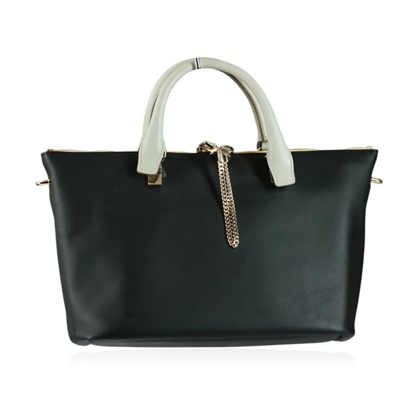 Chloe Baylee Black and Gray Shoulder/Tote Bag