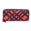 Image 1 : Coach Red  Black Wild Plaid Coated Canvas Zippy Wallet