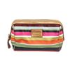 Image 1 : Coach Multicolor Legacy Stripe Satin Cosmetic Pouch