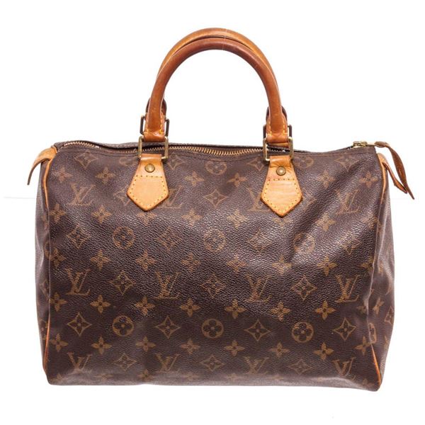 Louis Vuitton Brown Speedy 30cm Satchel Bag