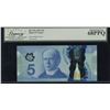 Image 1 : Bank of Canada $5, 2013