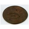 Image 1 : COLUMBIAN / 1893 / EXPOSITION on a Bank of Upper Canada 1850 Penny.