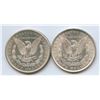 Image 2 : 1880s & 1881 USA Morgan Silver Dollars