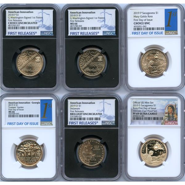 USA Modern Graded Coin Lot of 9