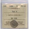 Image 2 : 1884 Five Cents