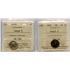 Image 1 : 1903H & 1908 Five Cents - ICCS Graded Pair