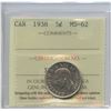 Image 2 : 1938 Five Cents