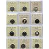 Image 1 : Twenty-Five Cents - Huge Lot of 28 ICCS Graded Coins