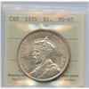 Image 2 : 1935 Silver Dollar