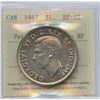 Image 2 : 1947 Silver Dollar - Pointed 7