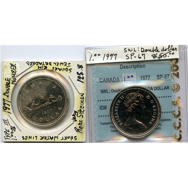 1977 Nickel Dollar Pair