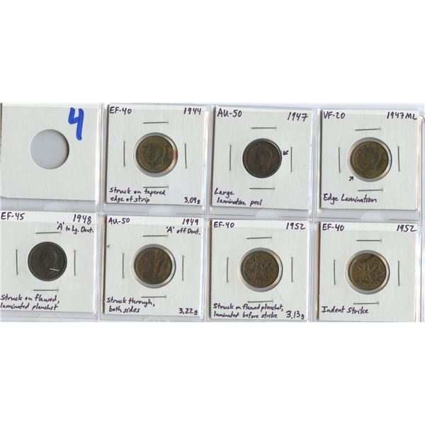 Errors - One Cent Lot of 7