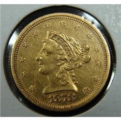 1878-S $2 ½ LIBERTY GOLD COIN