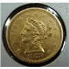 Image 1 : 1878-S $2 ½ LIBERTY GOLD COIN