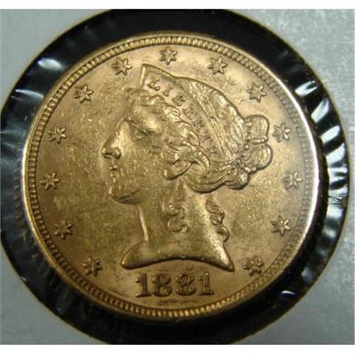 1881 5 LIBERTY GOLD COIN 1881-5-liberty-gold-coin