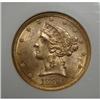Image 1 : 1886-S $5 LIBERTY GOLD COIN