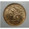 Image 1 : 1893 $5 LIBERTY GOLD COIN