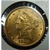 Image 1 : 1906 $5 LIBERTY GOLD COIN