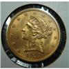 Image 1 : 1907-D $5 LIBERTY GOLD COIN