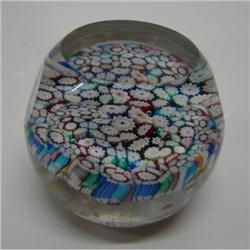 FINE MILLEFIORI GLASS PAPERWEIGHT