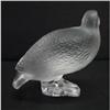 Image 2 : LALIQUE GLASS FEMALE QUAIL FIGURE