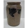 Image 1 : BLUE DECORATED STONEWARE QUART JAR