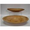 Image 1 : TWO CARVED MAPLE DOUGH BOWLS