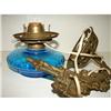 Image 3 : ANTIQUE BLUE GLASS BRACKET LAMP