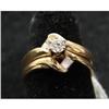 Image 2 : 14K GOLD DIAMOND WEDDING SET