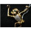 Image 2 : 18K GOLD MONKEY BROOCH