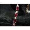 Image 3 : 14K GOLD DIAMOND & RUBY BRACELET