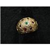 Image 2 : 14K GOLD LADIES’ EMERALD, RUBY, & SAPPHIRE RING