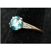 Image 1 : 14K GOLD LADIES’ AQUAMARINE RING
