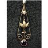 Image 1 : 10K GOLD VICTORIAN AMETHYST PENDANT
