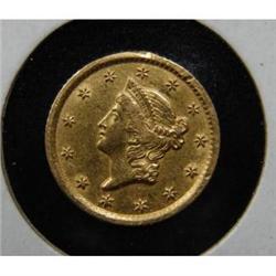 1852-O $1 U.S. GOLD COIN