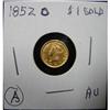 Image 2 : 1852-O $1 U.S. GOLD COIN