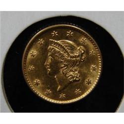 1853 $1 U.S. GOLD COIN