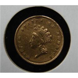 1854 $1 U.S. GOLD COIN