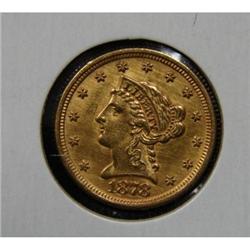 1878 $2 ½ LIBERTY GOLD COIN