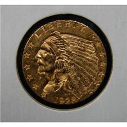 1928 $2 ½ INDIAN GOLD COIN