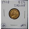 Image 2 : 1928 $2 ½ INDIAN GOLD COIN