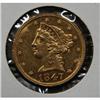 Image 1 : 1847 $5 LIBERTY GOLD COIN