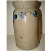 Image 4 : BLUE DECORATED STONEWARE CROCK