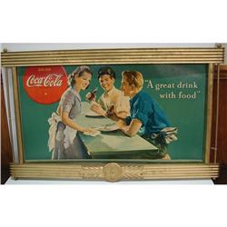 COCA-COLA CARDBOARD SIGN