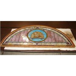 ANTIQUE STAINED GLASS WINDOW